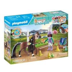 PLAYMOBIL 71355 Zoe & Blaze avec parcours d'obstacles, Horses of Waterfall, 6...