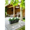 Jardiniere - GARDEN ID - Green Care Impact Noir-Anth - 50 x 16 x 16 cm - Gara...