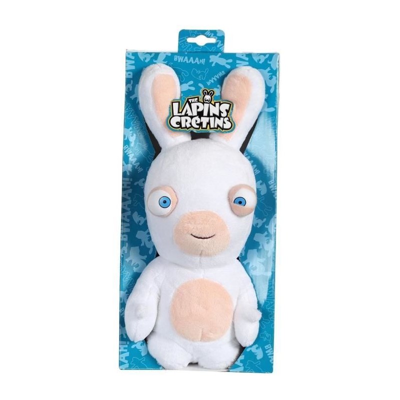 Gipsy Toys - Lapins Crétins Sonores - Bouche Fermée - 28 cm - Blanc