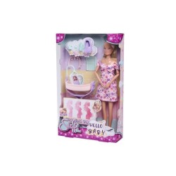 Smoby - Steffi Love - Future Maman - Poupée mannequin enceinte (29cm) - Acces...