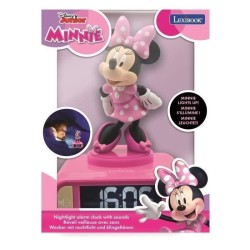 Réveil digital Minnie 3D avec veilleuse lumineuse et effets sonores - LEXIBOO...