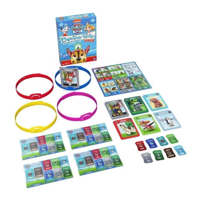 Devine Tete Pat Patrouille, Jeu de Société, Bandeaux et Devinettes,