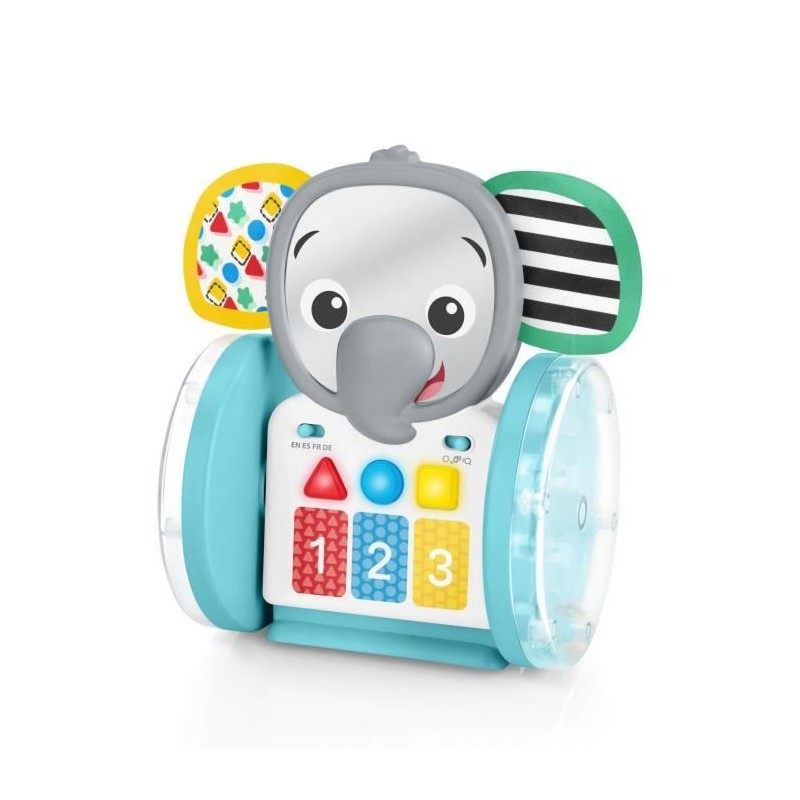BABY EINSTEIN EARL l'éléphant Jouet d'éveil a roulettes interactif multilingu...