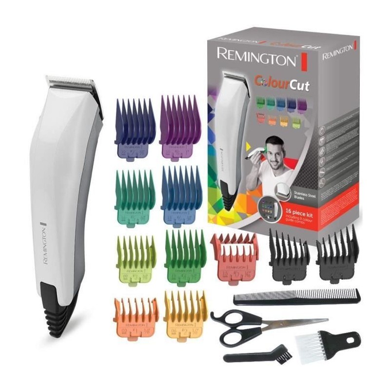 Tondeuse Cheveux Homme Color Cut - REMINGTON - HC5035 - Lames Acier Inoxydabl...