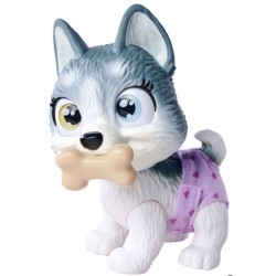 Smoby - Pamper Petz - Husky a adopter - 4 accessoires - Articulé - Bois et fa...
