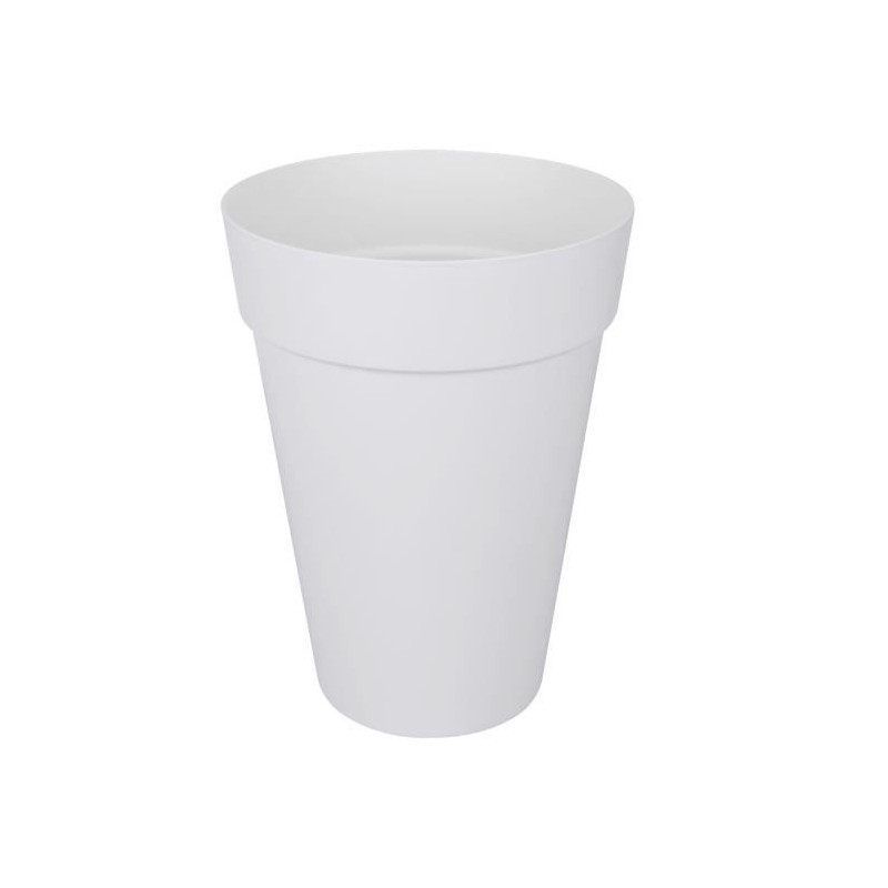 ELHO Pot de fleurs Rond Loft Urban - Ø 34 x 45,6 cm - 23 l - Blanc