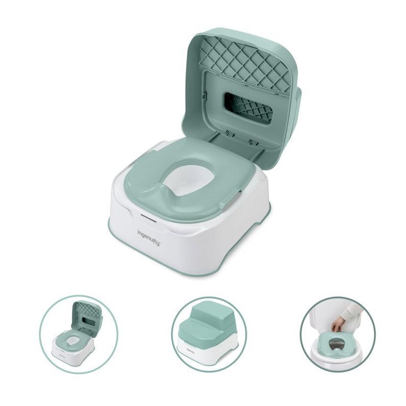 INGENUITY Pot d'apprentissage, réducteur de toilette et marche pied 3 en 1