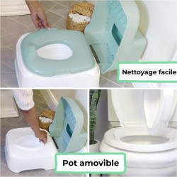 INGENUITY Pot d'apprentissage, réducteur de toilette et marche pied 3 en 1