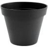 Pot de fleurs rond - EDA - Toscane - 43 L - Ø 47,5 x H.40 cm - Gris Anthracit...