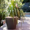 Pot de fleurs rond - EDA - Toscane - 43 L - Ø 47,5 x H.40 cm - Gris Anthracit...