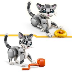 LEGO Creator 31163 3-en-1 Le chat joueur - Jeu de construction pour fille des...