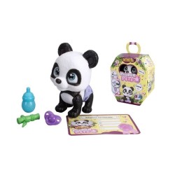 Pamper Petz - Panda a adopter - 4 accessoires - Articulé - Bois et fais pipi ...
