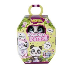 Pamper Petz - Panda a adopter - 4 accessoires - Articulé - Bois et fais pipi ...