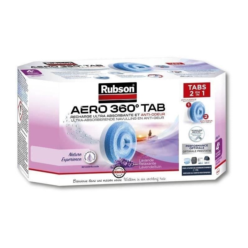 RUBSON 4 Recharges Aero 360 Lavande