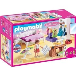 PLAYMOBIL 70208 Chambre avec espace couture, Dollhouse La Maison Traditionnel...