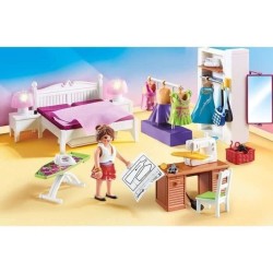 PLAYMOBIL 70208 Chambre avec espace couture, Dollhouse La Maison Traditionnel...