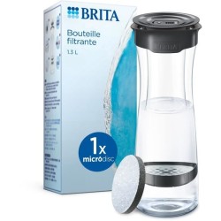 Bouteille filtrante BRITA - Fill & Serve Gris - Capacité 1,3L - 1 filtre Micr...
