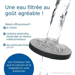 Bouteille filtrante BRITA - Fill & Serve Gris - Capacité 1,3L - 1 filtre Micr...