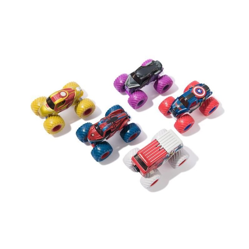 SPIN MASTER PACK DE 5 VÉHICULES MARVEL DIE-CAST 1:64 Monster Jam