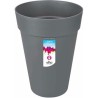 ELHO Pot de fleurs Rond Loft Urban - Ø 34 x 45,6 cm - 23 l - Gris anthracite