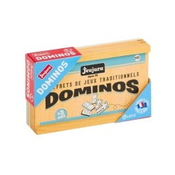 JEUJURA - Jeu de Dominos en Bois - Coffret en Bois - Garçon et Fille - A part...