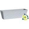 Jardiniere - GARDEN ID - Green Care Impact Bleu-Gris - 50 x 16 x 16 cm - Gara...