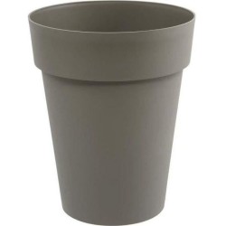 Vase mi-haut Rond Ø 44 cm - EDA - Toscane - 50 L - Ø 44 x H. 53 cm - Taupe