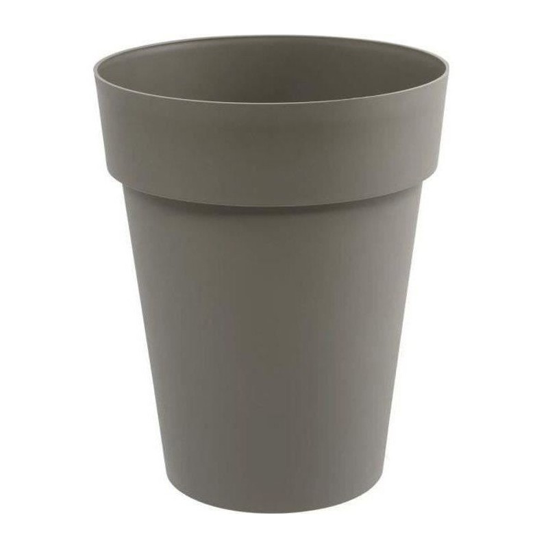 Vase mi-haut Rond Ø 44 cm - EDA - Toscane - 50 L - Ø 44 x H. 53 cm - Taupe