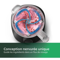 Blender mixeur - PHILIPS - HR2041/41 - Série 3000 avec gourde - 450W