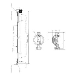 Détendeur butane ROUSSEAU M20X150 - Sécurité 1,3 kg/h - Tuyau 1m50 inclus