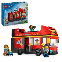 LEGO City 60407 Le bus rouge a deux étages, bus jouet, véhicule pour enfants ...