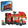 LEGO City 60407 Le bus rouge a deux étages, bus jouet, véhicule pour enfants ...