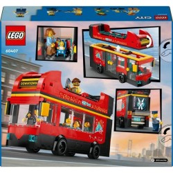 LEGO City 60407 Le bus rouge a deux étages, bus jouet, véhicule pour enfants ...