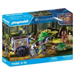 PLAYMOBIL 71484 Convoi de Novelmore avec bandit, Novelmore, Chevaliers et vol...