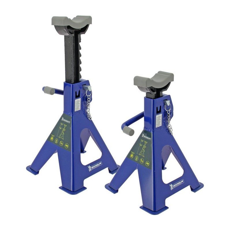 Chandelles a crémaillere Maxi 2 T hauteur 280 a 415mm - MICHELIN - Blocage fa...