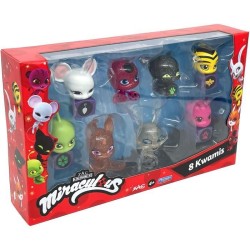 Bandai - Miraculous - Pack de 8 kwamis – Collection de Mini-figurines - P50532