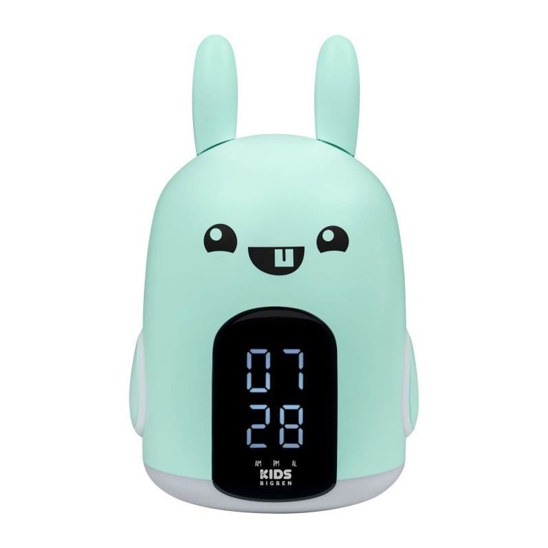 Réveil & Veilleuse Baxter le lapin - BIGBEN -  3 mélodies  - Intensité lumine...