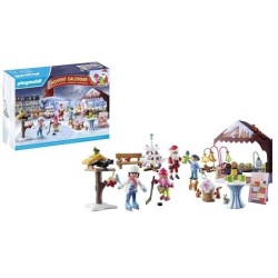 PLAYMOBIL 71472 Calendrier de l'Avent Marché de Noël, 24 surprises, 84  piece...