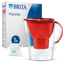 Carafe filtrante BRITA - Marella Rouge - Capacité 2,4L dont 1,4L d'eau filtré...