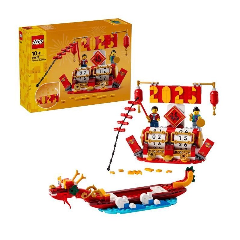LEGO 40678 Le calendrier des fetes - Idée cadeau et jouet 2-en-1 pour le Nouv...