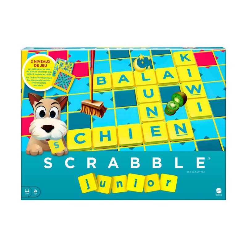 Mattel Games - Scrabble Junior - Jeu de Société - 6 ans et + Y9668