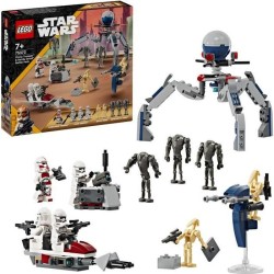 LEGO 75372 Star Wars Pack de Combat des Clone Troopers et Droides de Combat, ...