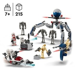 LEGO 75372 Star Wars Pack de Combat des Clone Troopers et Droides de Combat, ...