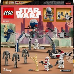 LEGO 75372 Star Wars Pack de Combat des Clone Troopers et Droides de Combat, ...
