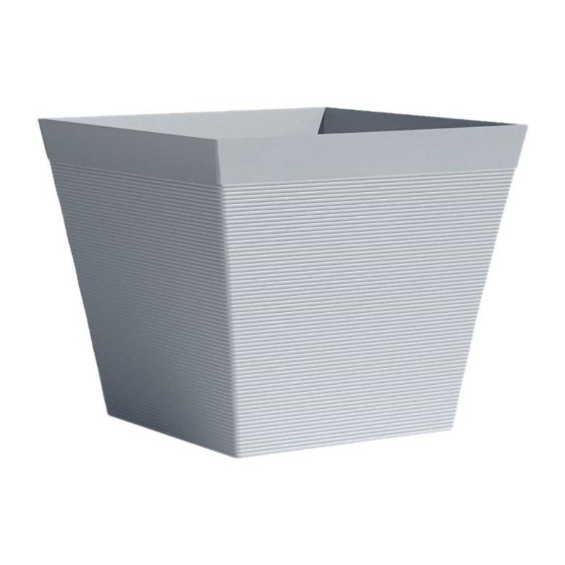 Pot carré - GARDEN ID - Green Care Impact Bleu-Gris - 29 x 26 cm - Garanti 10...