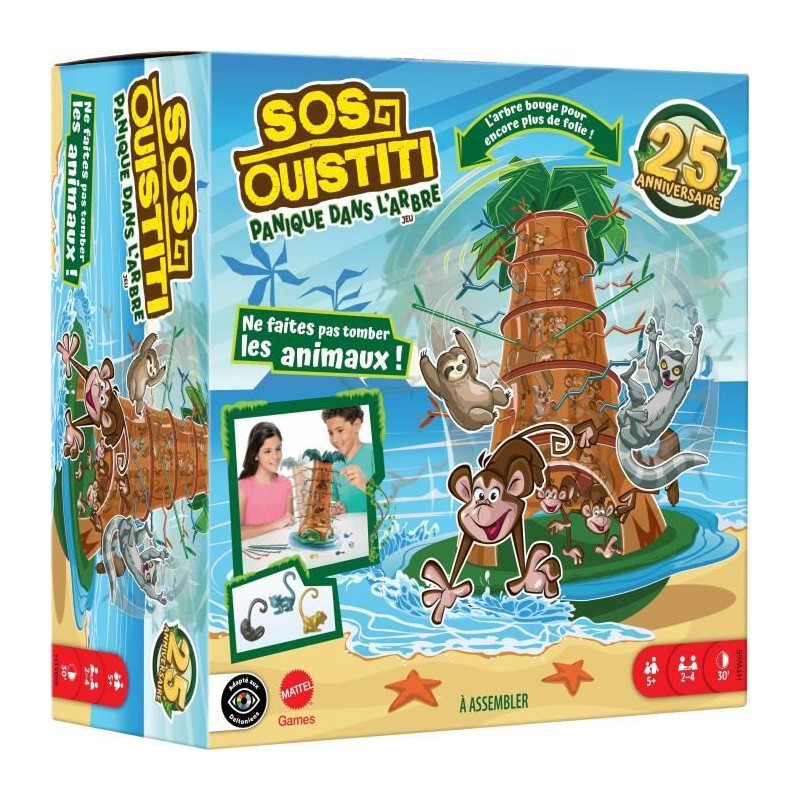 SOS Ouistiti : Panique dans l'arbre-Jeu de société familial HTW65