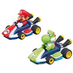 Circuit Mario Kart - CARRERA-TOYS - Coffret complet avec 2 voitures télécomma...