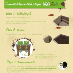 Espace potager sur pieds - EDA - Veg&Table City - 57 L - Table de culture sur...