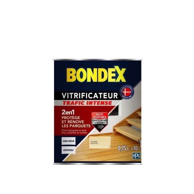 Vitrificateur Satin BONDEX pour Proteger et Rénover les Parquets et Escaliers...