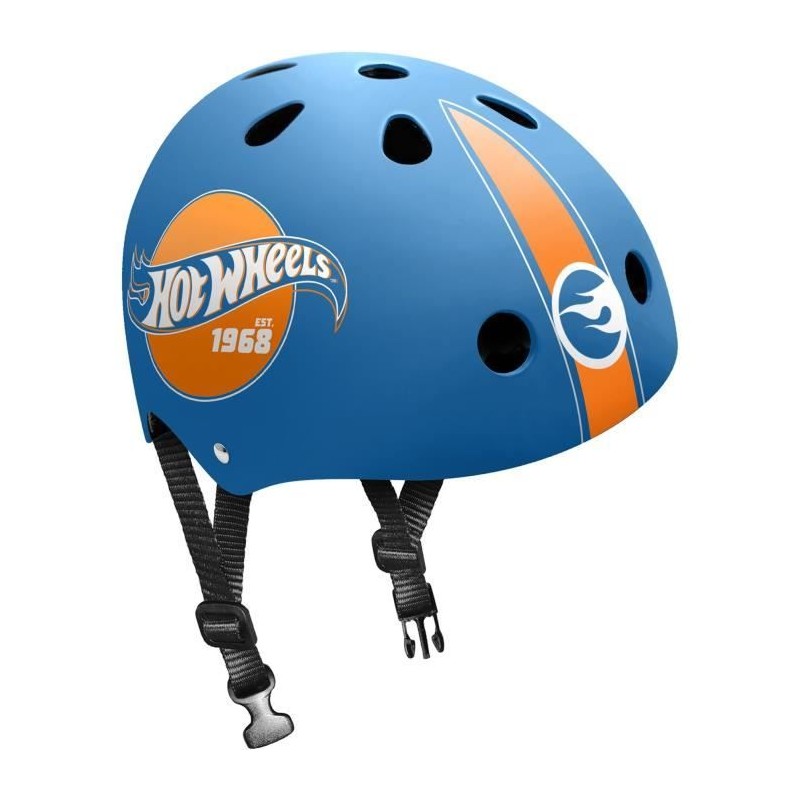 Casque Skate STAMP - Hot Wheels - Taille 53/57cm - Confortable et Ajustable -...